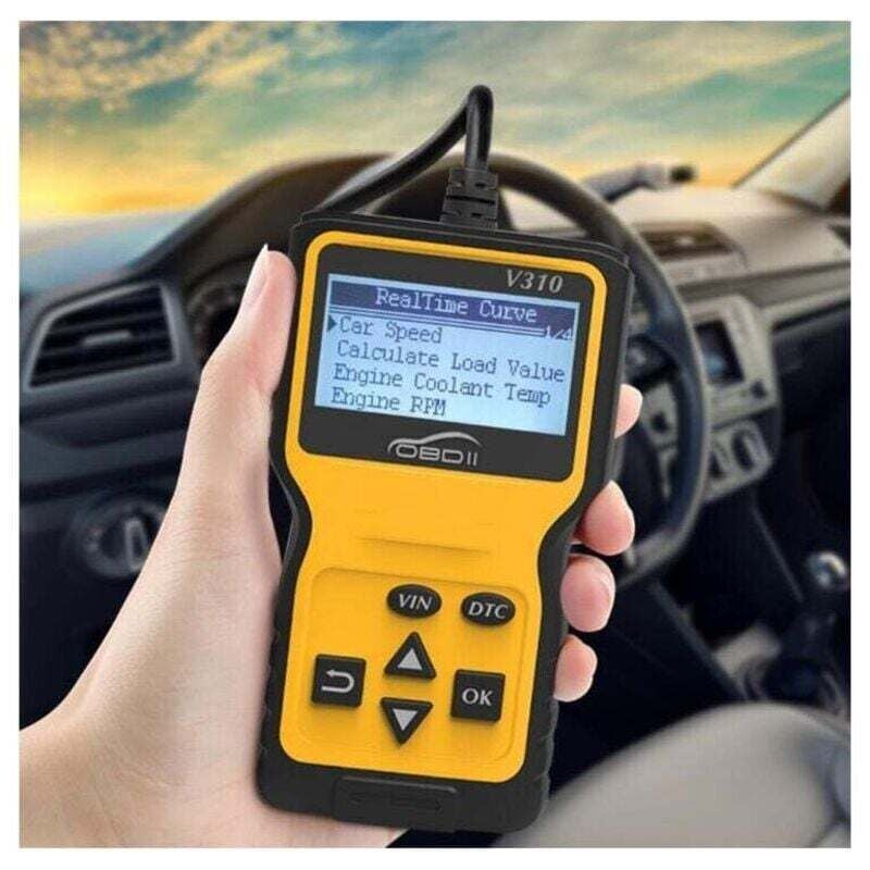 MP69033 OBD2 Universal-Scanner, Motorfehlercode-Lesegerät, CAN-Diagnosegerät für alle OBD-II-Protokolle, Fahrzeuge ab Baujahr 1996, Gelb