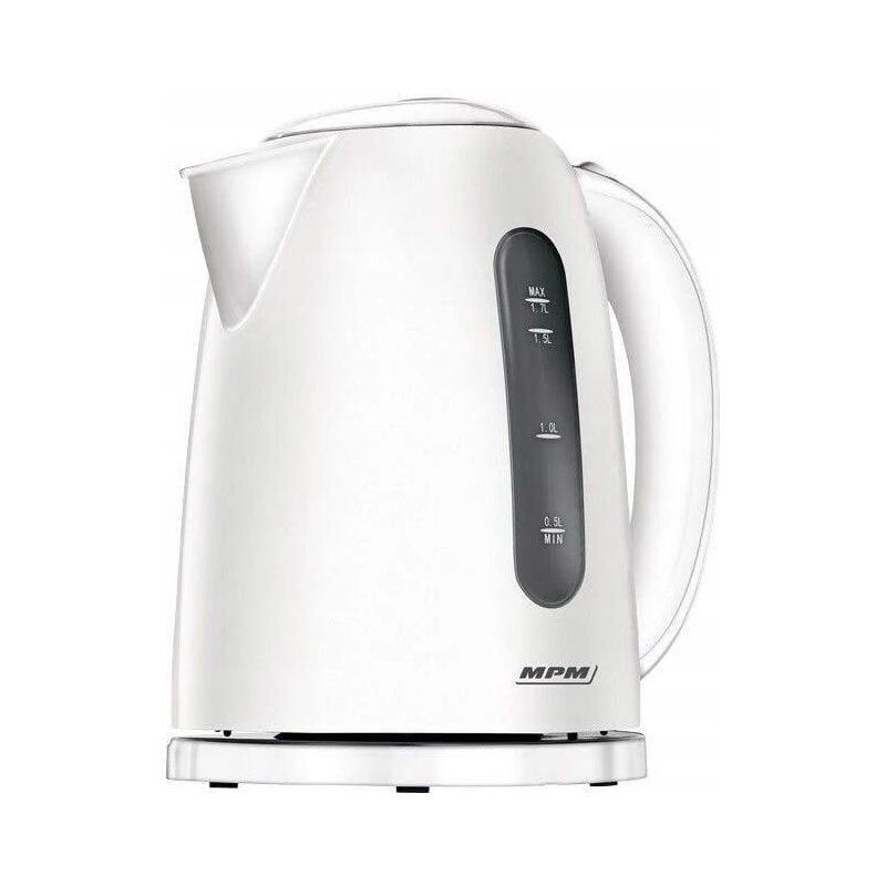 MPM - MCZ-85 Wasserkocher de Kabelloser elektrischer Wasserkocher de Hitzebeständiges Polymer, 1,7 Liter, 2200W, BPA-frei, Schwarz