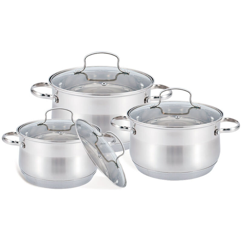 MR-3512-6M 6-teiliges Topfset (2,1l, 2,9l, 3,9l)