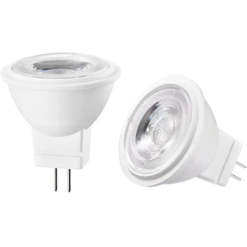 MR11 GU4 COB LED-Lampe, 12 V AC/DC, dimmbar, 3 W, 3000 K, Mini-Bipin-Lampe, entspricht 30 W Halogen, warmweiß