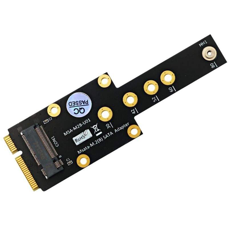 MSATA-Auf-M.2-Key-B-Adapter M.2-SSD-Auf-MSATA-Adapter MSATA-Auf-M.2-Key-B-SSD-Adapter Langlebig Einfache Installation Einfach zu Verwenden