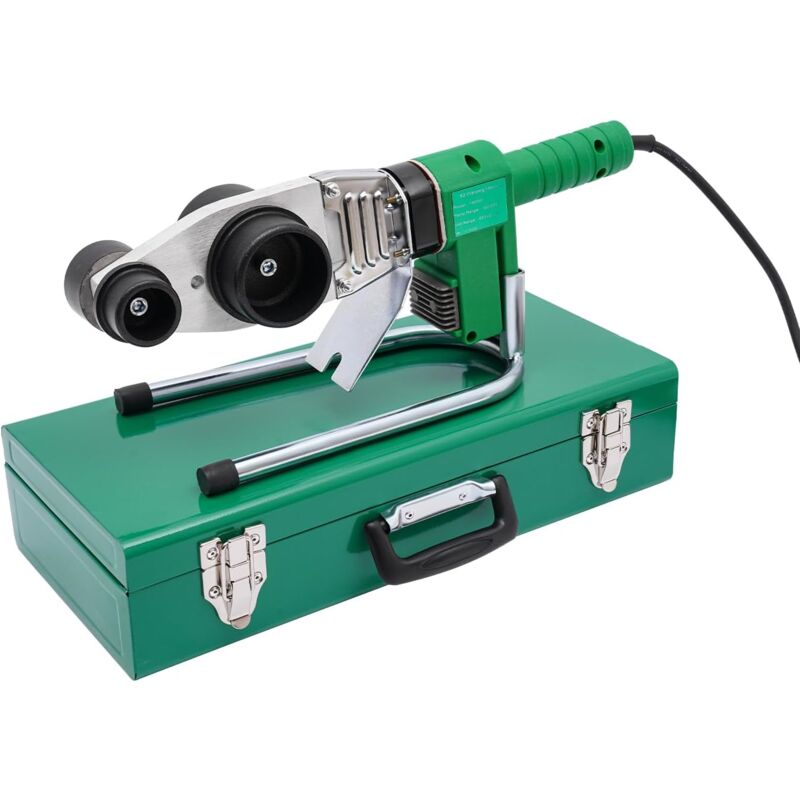 Muffenschweißgerät Set mit Schneidköpfe Wasserrohr-Schweißgerät mit Digitale Bildschirm, Einstellbarer Temperaturbereich 25-385°C, für ppr, Pb, pe,