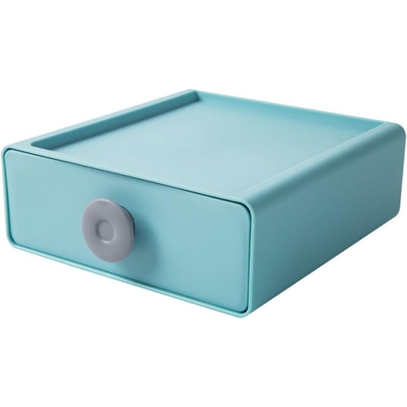 Multifunktionale Kunststoff-Schubladenbox Große Aufbewahrungsbox für Schreibwaren/Kosmetik/Büromaterial Moderner Desktop-Organizer für Zuhause und