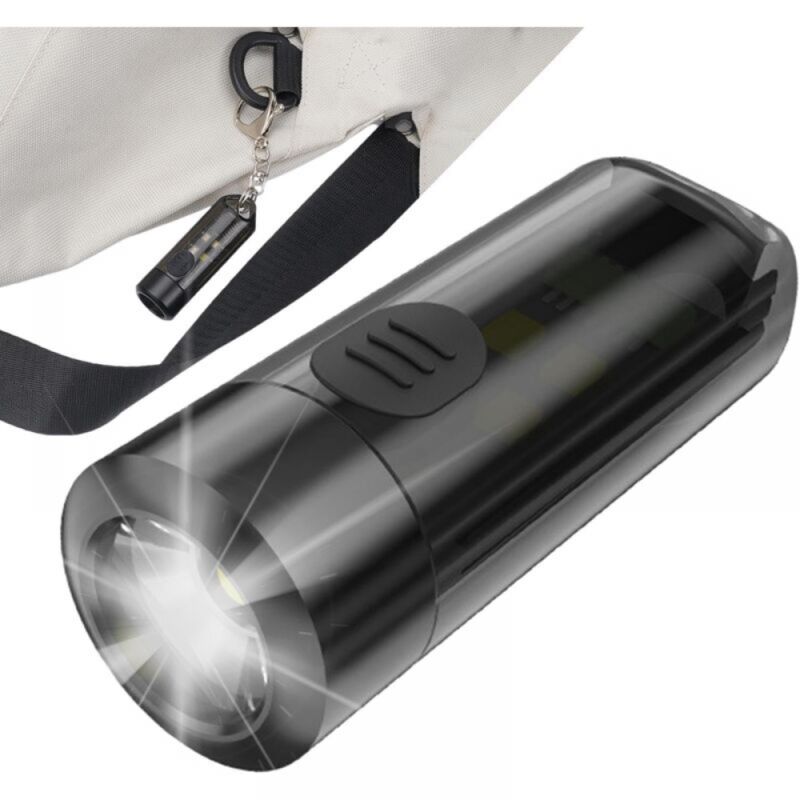 Multifunktionale Taschenlampe, USB-aufladbare Taschenlampe, leichte Taschenlampe, Outdoor-Taschenlampe