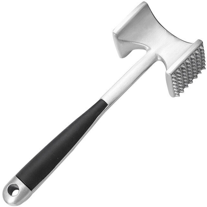 Multifunktionaler Fleischklopfer zum Zerkleinern von Fleisch, Nüssen, Schalentieren usw., mit Aufhängeöse zur einfachen Aufbewahrung, nur Handwäsche,