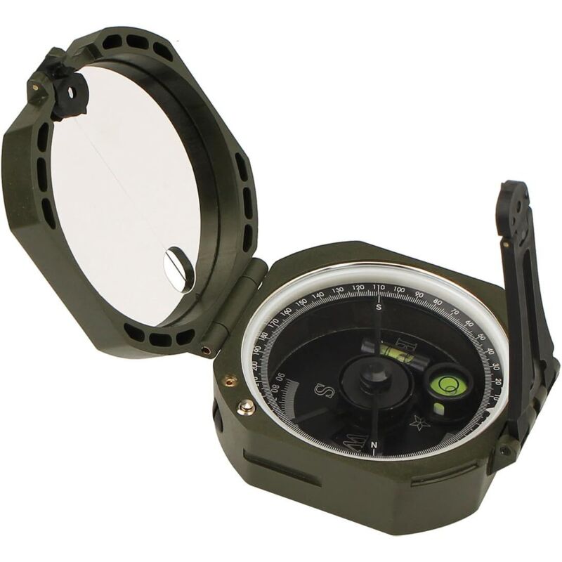 Multifunktionaler, wasserdichter und beschlagfreier Survival-Taschen-Neigungsmesser-Kompass für Camping, Wandern und andere Outdoor-Aktivitäten