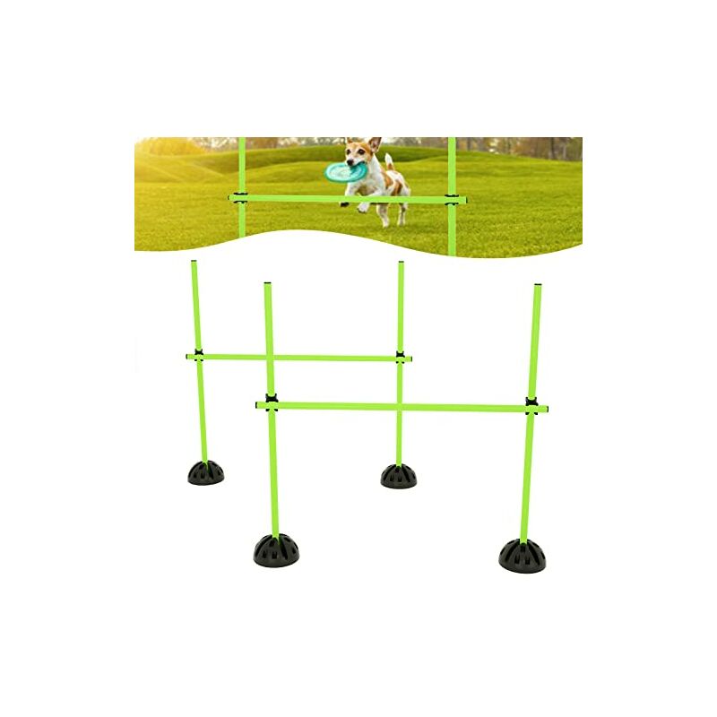 Multifunktionales Hürdenset Sprungstange Agility Hürden Slalomstangen Fussball Trainingsstangen für konditionelles Training, Sprungkraft, Dribbling