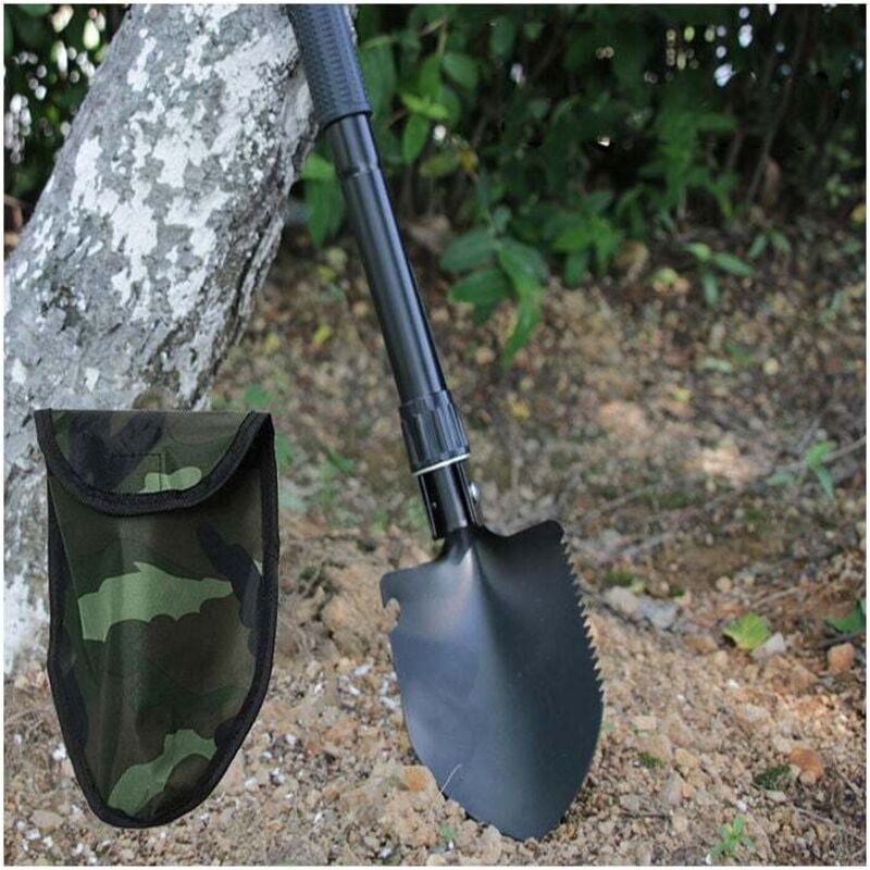 Multifunktions-P, Klapp-P 10 Funktionen, Multifunktionales Klapp-P zum Schneiden von Ästen, Camping, Survival, Wandern und Gartenarbeit (Klapp-P)