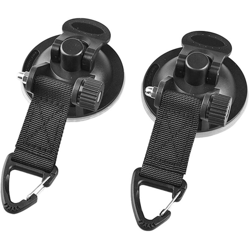 Memkey - Multifunktions-Saugnapf mit Befestigungshaken für Poolplanen, Zelte, Befestigungshaken, leistungsstarker Saugnapf für Auto-Seitenmarkise,