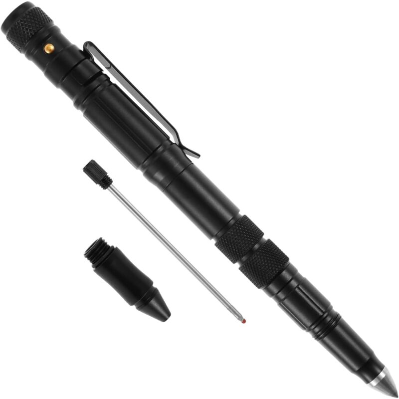 Multitool Pen, 8 in 1 Taktischer Stift mit LED Multitool Stift für Männer Vielseitig Geschenke für Männer Papa Weihnachtsgeschenke Vatertagsgeschenk