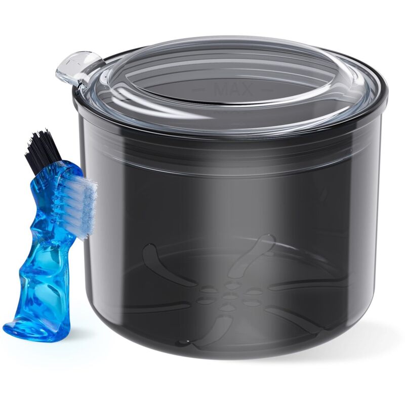 Mundschutzbehälter, Mundschutzbecher mit Bürste, Mundschutz-Einweichbecher, Mundschutz-Aufbewahrungsbox, Aufbewahrungsbox für Zahnreinigungsmittel –