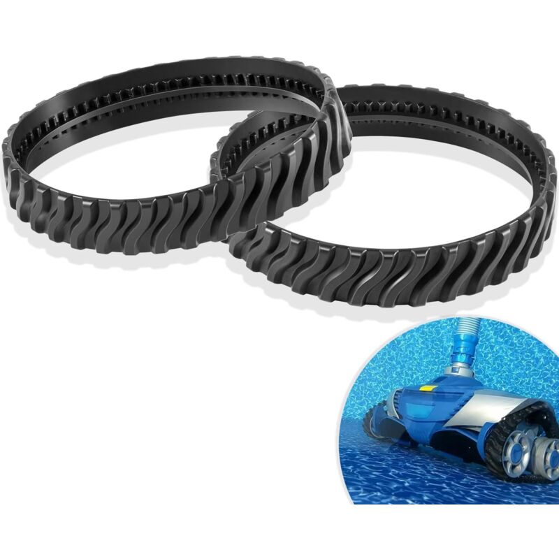 Mx6 Poolreiniger-LKW-Reifen – 2-teiliger Poolreiniger – R-Reifen-Kit mit Super Bump, passender Poolreiniger