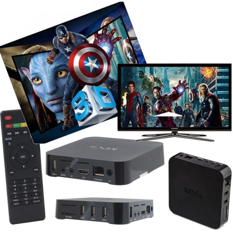 Trade Shop Traesio - Trade Shop - mxq android tv box wifi iptv smart tv plasma led usb sd karte internet smart tv -