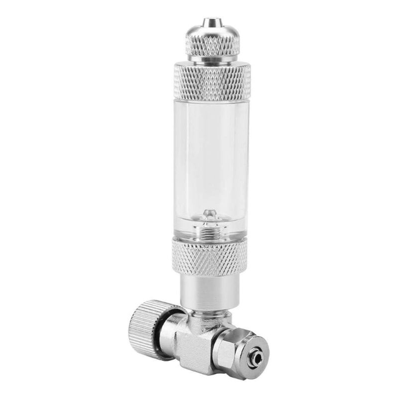 Memkey - Aquarium-Nadelventil für Aquarium-System, CO2-Regler (Doppelkopf-Feinabstimmungsventil + Anti-Rücklauf-Blasenzähler, 4)
