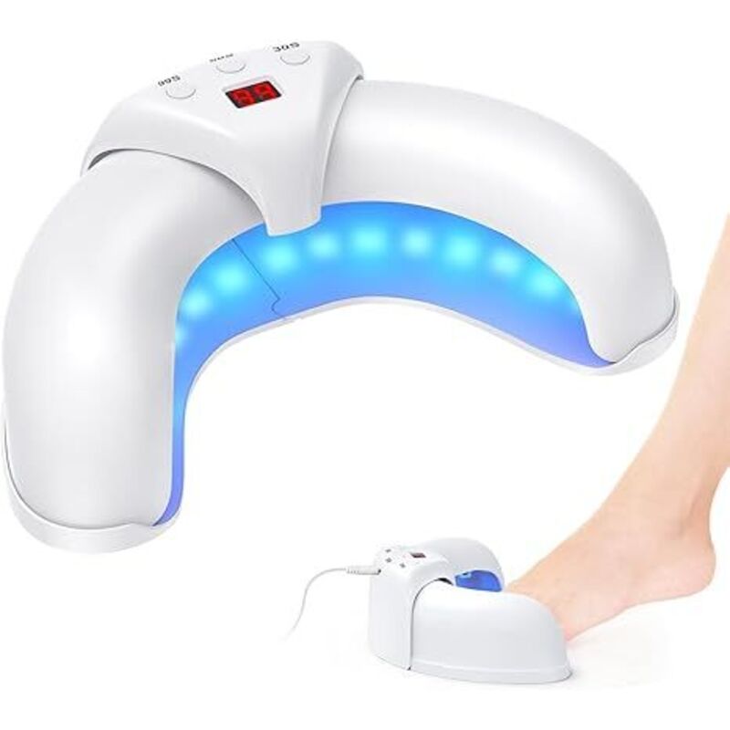 Nagelpilz Reinigungsgerät für mehrere Zehennägel Fingernägel, faltbare Nagelpilz Licht Behandlung Gerät, geeignet für verfärbte und verdickte