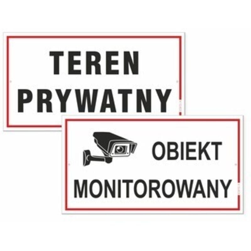 Name: Überwachungswarnschild - Überwachte Anlage/Privatgelände