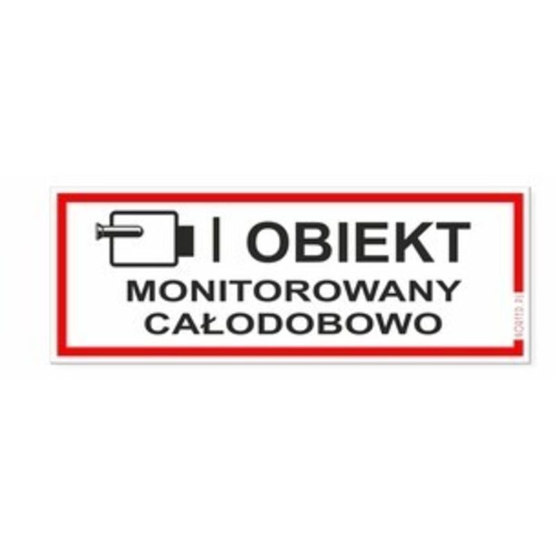 Namensschild Arbeitsschutz - Überwachte Anlage, Kunststoff, 21x8cm