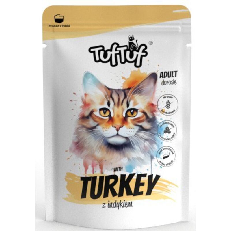 Tuf Tuf Nassfutter für Katzen 100g Beutel - Truthahn 100g