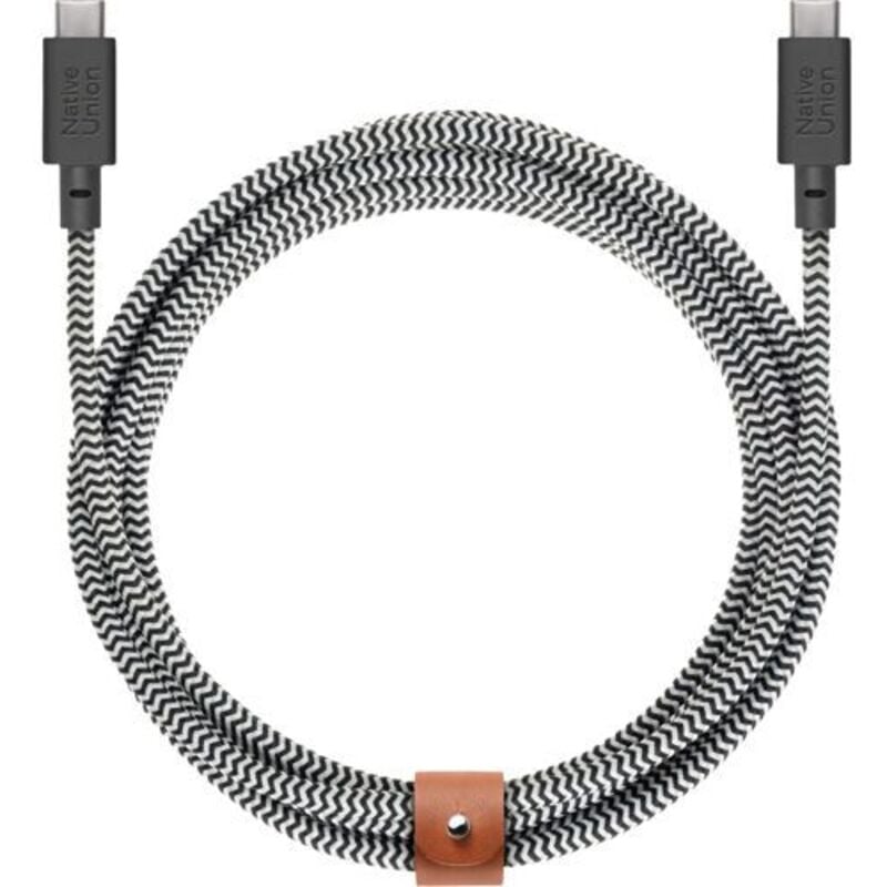 Belt Cable xl usb-c to usb-c 3m Zebra - Native Union