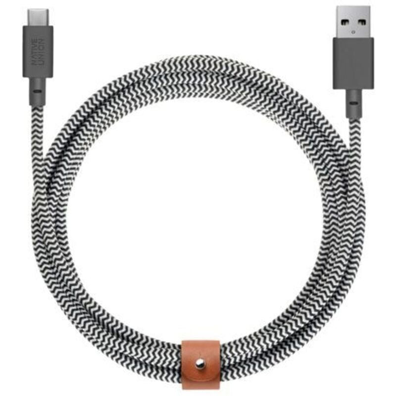 Native Union Belt Cable usb-a to usb-c 3m Zebra