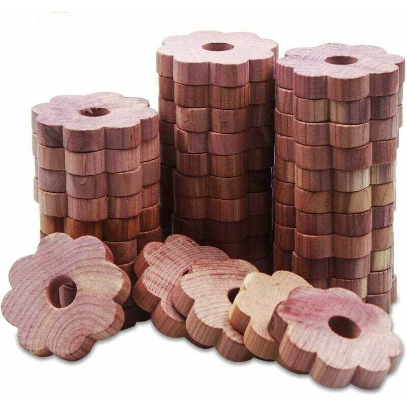 Soleil - Natürliche Anti-Motten-Textilien, Zedernholz-Mottenschutz, ungiftiger, aromatischer Kleidungsschutz aus roter Zeder, Holzmottenschutz für