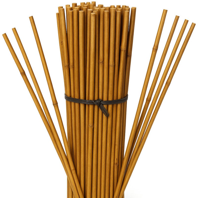 500 Stück Bambusstützen für Pflanzen 90 cm (6-8 mm) – Bambusstäbe, Stützen für Pflanzen, Gemüse, Tomaten, Bambusstäbe