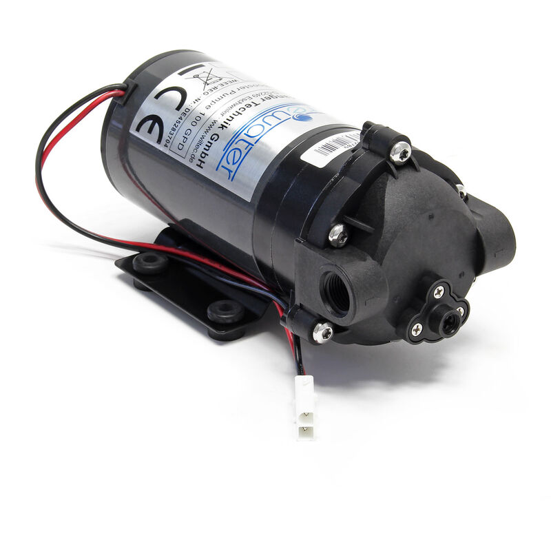 Wiltec Druckerhöhungspumpe 100 gpd (350 l), Booster Pumpe 35 w für Umkehrosmoseanlage, Wasser Eingangsdruck 2 bar auf Ausgangsdruck 5 bar