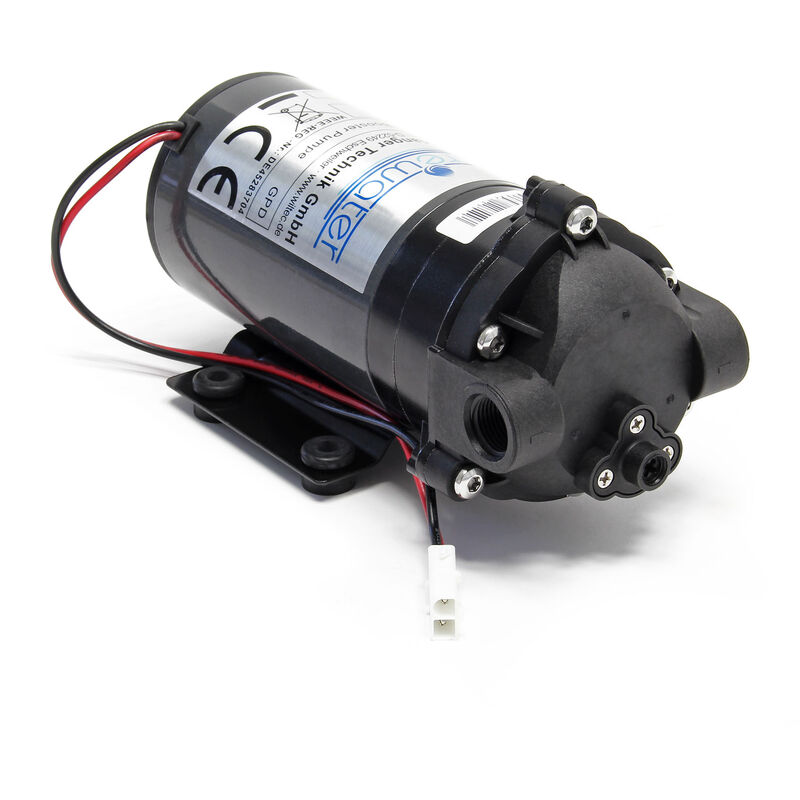 Druckerhöhungspumpe 50 gpd (190 l), Booster Pumpe 24 w für Umkehrosmoseanlage, Wasser Eingangsdruck 2 bar auf Ausgangsdruck 5 bar - Naturewater