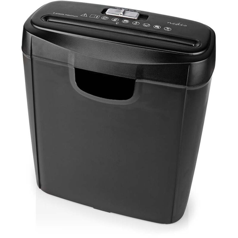 Aktenvernichter 6x a4 seiten 10 l sicherheitsstandard din 2 190 w schwarz