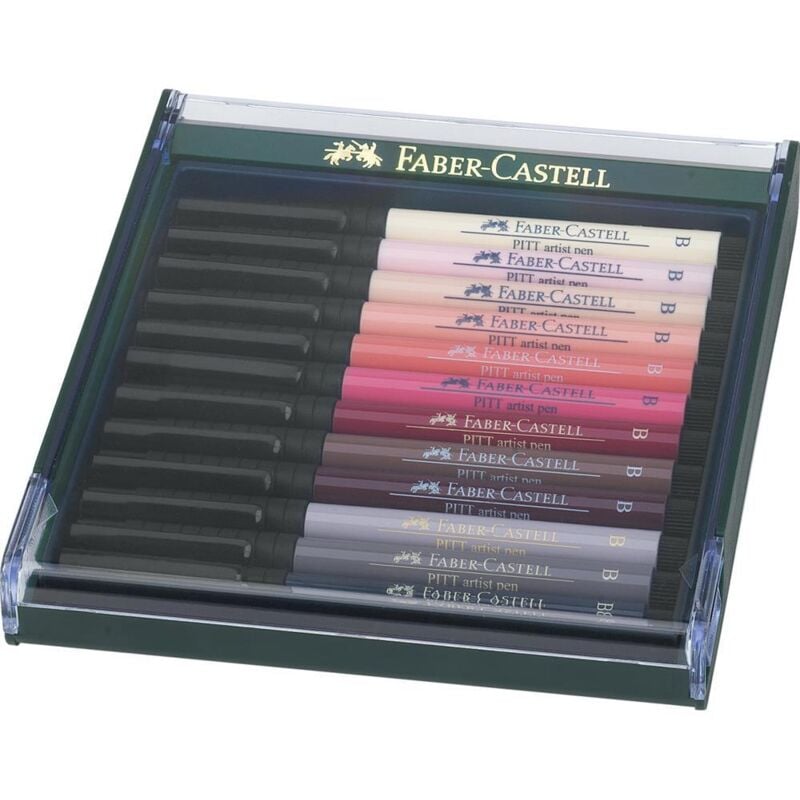 Faber-Castell Pitt Artist Pen Brush 12 Farben Haut