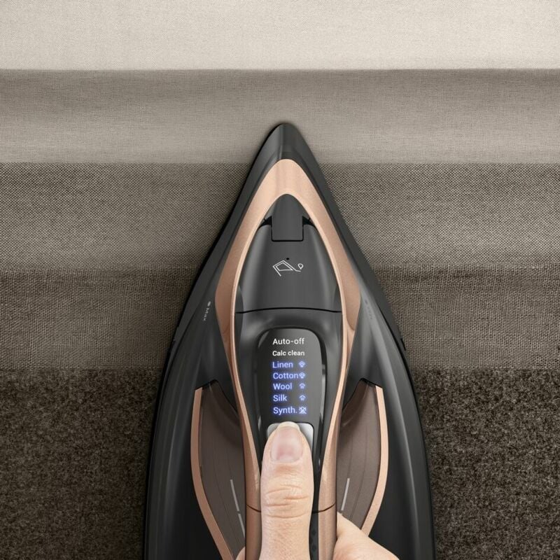 Ultimate Power Pro FV9E50 Durilium AirGlide Autoclean Bügelsohle 3200 w Schwarz, Kupfer - Tefal