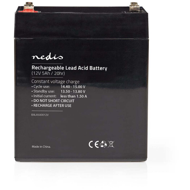 Nedis - Wiederaufladbare blei saure batterie blei saure wiederaufladbar 12 v 5000 mah 4