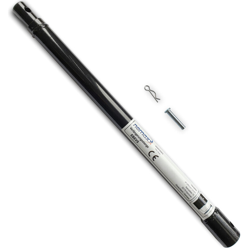 NEMAXX® Erdbohrer Verlängerung 1000mm Universal – Ø20mm Innenrohr für benzinbetriebene Erdlochbohrer – Stahl – Querbolzen & Splintsicherung – EB52 –