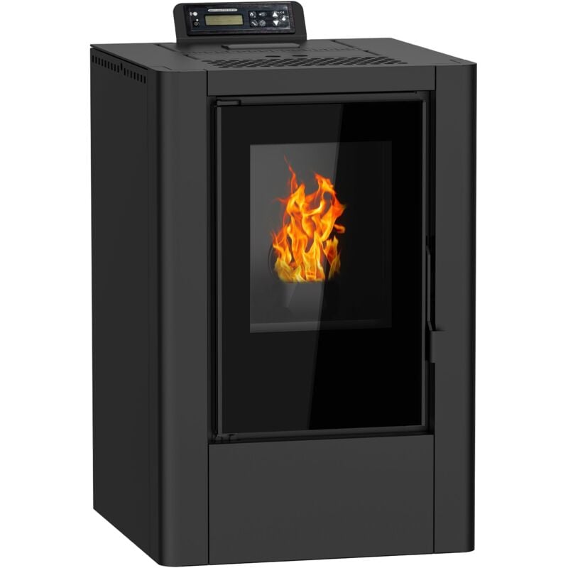 NEMAXX® P6Mi Pelletofen 6 kW bis 120 m³ – Elektrokamin mit ECO-Modus, Wi-Fi Ready, Wochen-Timer, automatischem Reinigungssystem &