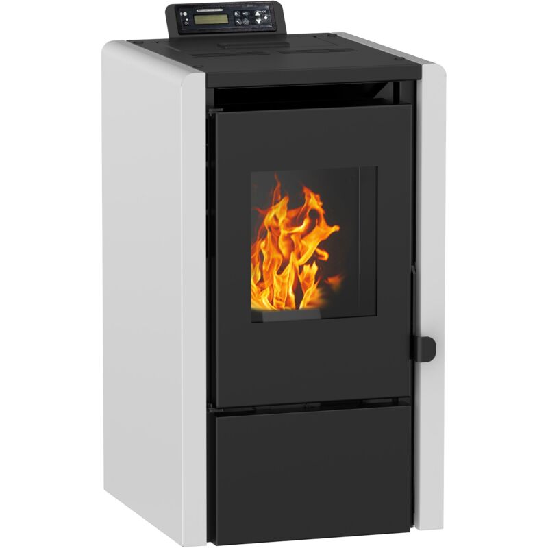 NEMAXX® PC5 Pelletofen Grau 5,3 kW – Raumheizung bis 120 m³ – kompakte Pelletheizung für kleine Räume – manuelle Steuerung – Wi-Fi Ready (optional) –