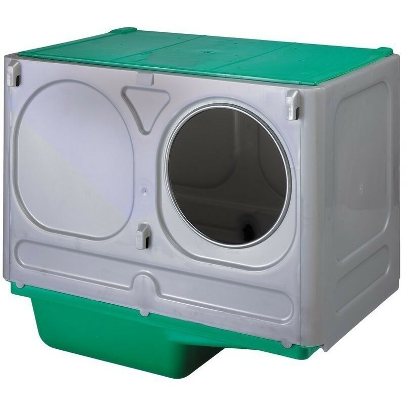 Nistkasten für Kaninchenaufzucht 43x28x37 cm Widerstandsfähiges Kunststoff Bissschutz Eingangsdurchmesser von 140mm