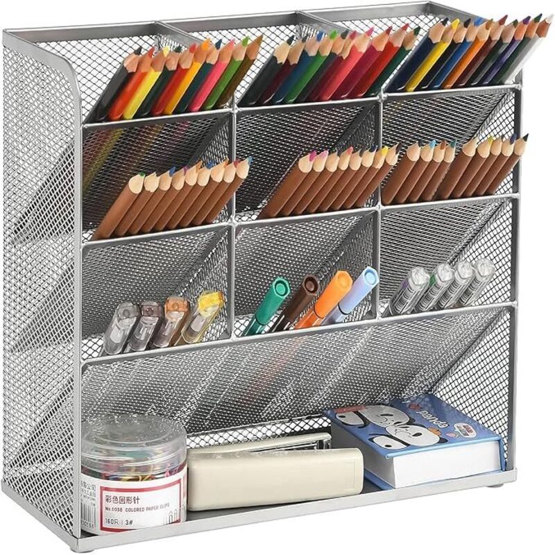 Netz-Schreibtisch-Organizer,Multifunktionaler Stifthalter für Schreibtisch,Schreibtisch-Organizer, Aufbewahrungsregal für Schule,Heimbüro,Kunstbedarf