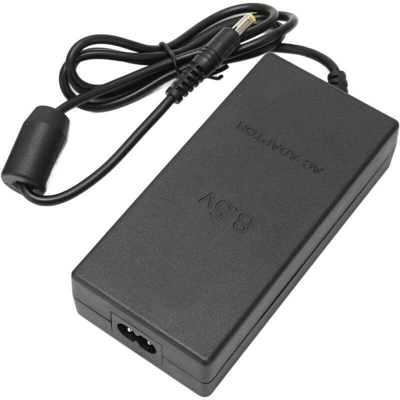 Netzteil-Ladekabel für PS2, Plug-and-Play-Netzteil-Ladekabel für die Konsole der PS2 Slim 70000 9000-Serie (EU)