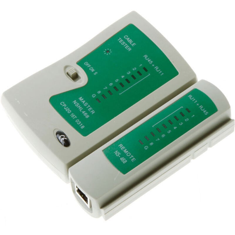 Netzwerk-Tool Computer Netzwerk Leitungstester grün Netzwerkkabeltester