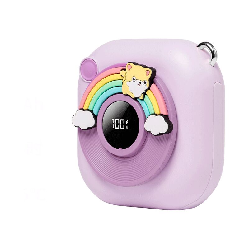 Sjqka - Neue Handwärmer-Powerbank, zwei in einem tragbaren Cartoon-Powerbank mit Kabel zum Heizen im Winter