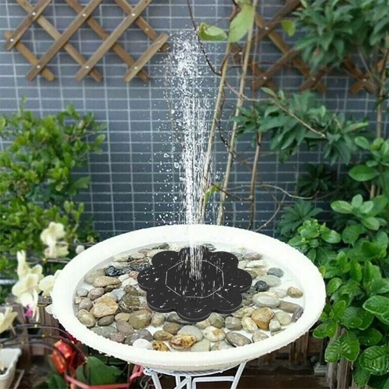 Neuer Solarbrunnen, 1,5 W Vogelbadbrunnen, Gartendekoration, Gartendekoration, Solarbrunnen, für Miniteich im Freien