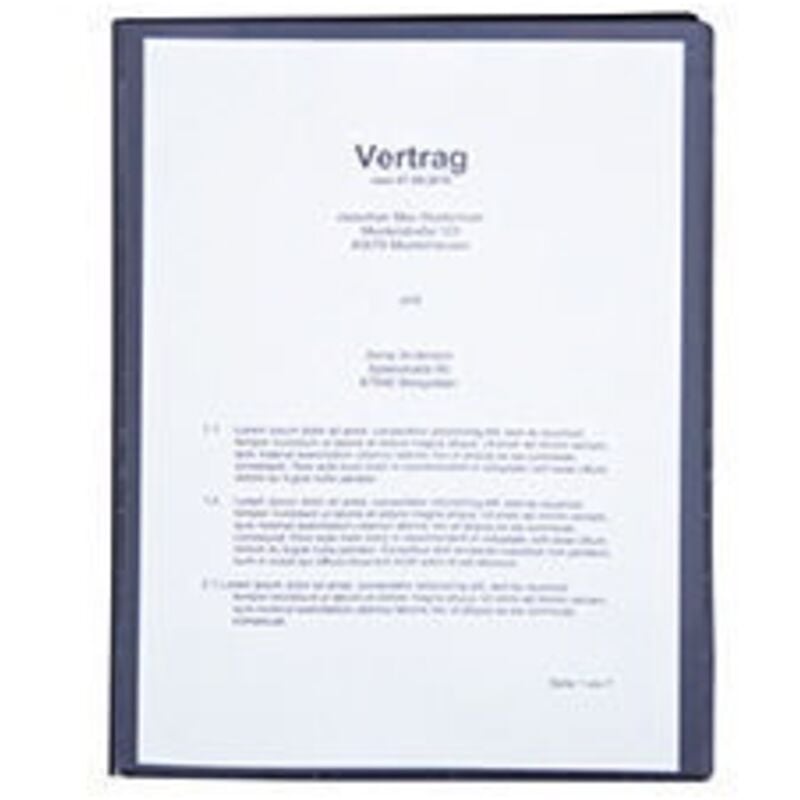 Soennecken - Sichtbuch din A4 Polypropylen schwarz 20 Hüllen din A4 Polypropylen schwarz 20 Hüllen