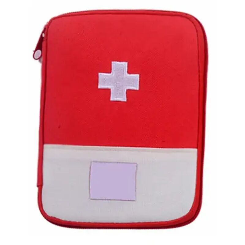 Niedliche Mini-Tragetasche für Medikamente, Erste-Hilfe-Set, Notfallset, Organizer, Aufbewahrungstasche für Medikamente zu Hause und draußen (Rot)