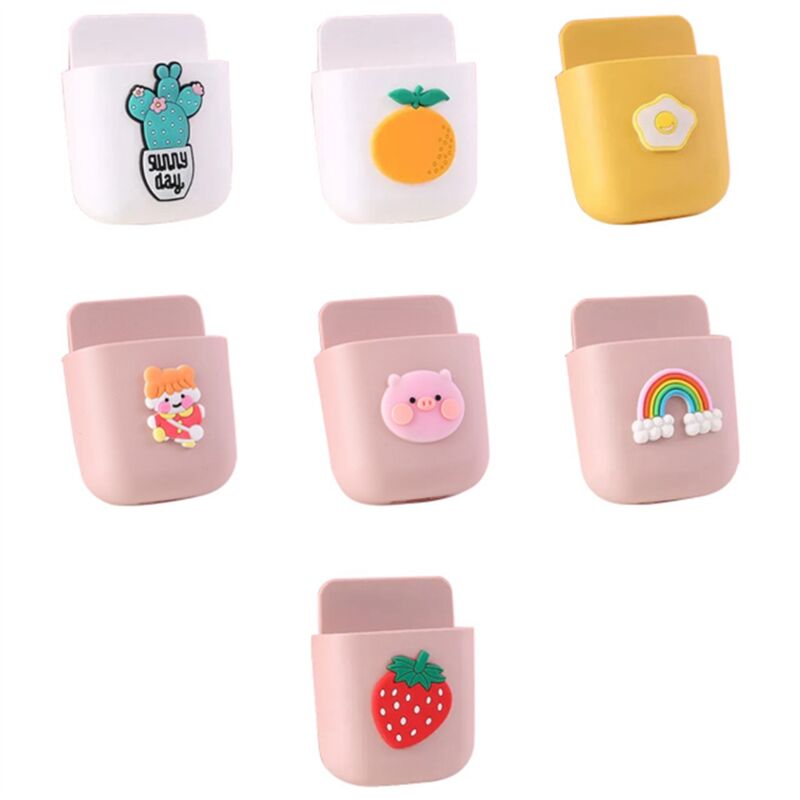 Niedliches Aufbewahrungsregal, Schreibtisch-Organizer, Stifthalter, selbstklebend, für Schreibwaren, Fernbedienung, tv, Handy