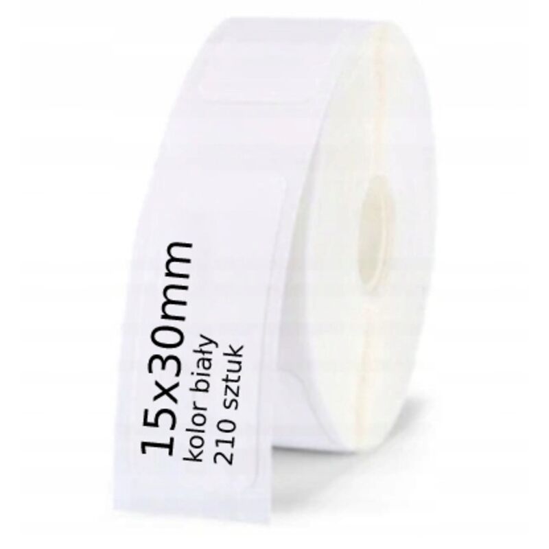 NIIMBOT 15 x 30 mm selbstklebende Thermoetiketten, 210 Stück