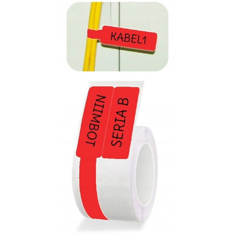 NIIMBOT B21/B3S Kabelanhänger 25 x 38 mm, 100 Stück