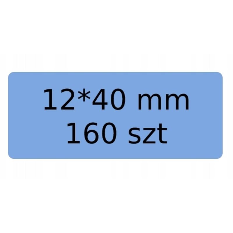 NIIMBOT BLAU Selbstklebende Etiketten 12 x 40 mm, 160 Stück