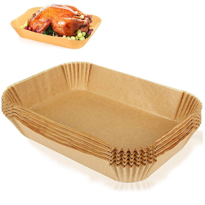 Ninja Air Fryer-Papiertücher, 100er-Packung, 20 x 14 cm, rechteckig, ölfrei, Air Fryer-Zubehör, kompatibel mit Ninja Foodi Dual Zone Double Stack Air