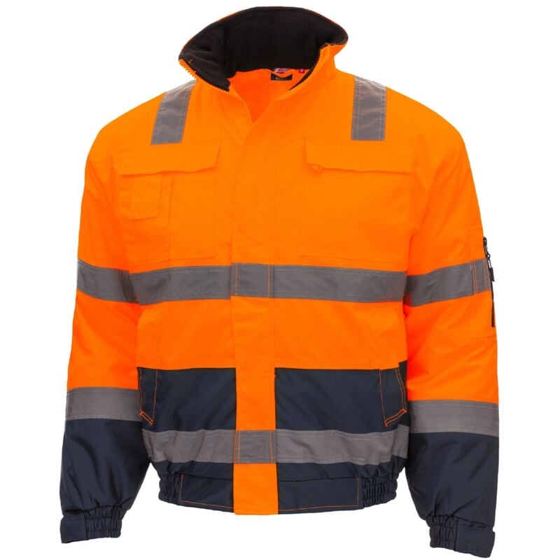Motion tex viz Warnschutz- Pilotjacke orange/blau Mod. 7142 Gr. m - Nitras