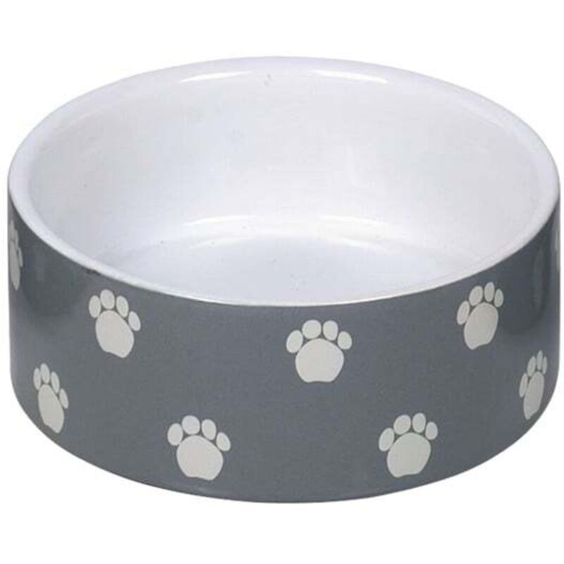 Nobby - Keramik Napf Pata grau-weiß 250 ml Ø12 cm Standardnapf
